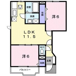 紀三井寺駅 バス10分  競技場前下車：停歩6分 1階の物件間取画像